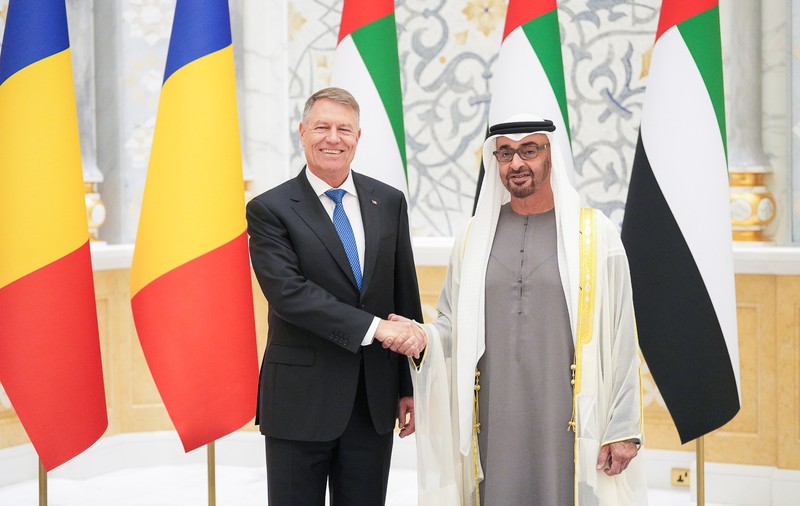Klaus Iohannis, după întâlnirea cu şeicul Mohamed bin Zayed Al Nahyan: Am invitat companiile din Emiratele Arabe Unite să vină să investească în România