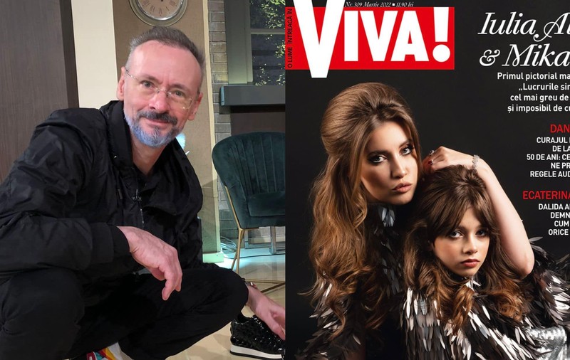 Reacția lui Mihai Albu după ce și-a văzut fiica pe coperta revistei VIVA!. Mikaela are 12 ani