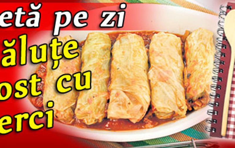 O reţetă pe zi - Sărmăluţe de post cu ciuperci
