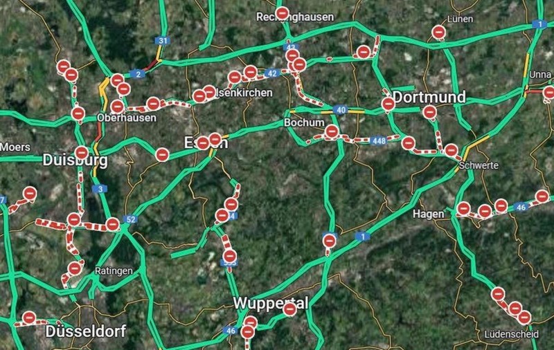 Haos în Germania, după o eroare a Google Maps: toate autostrăzile, închise