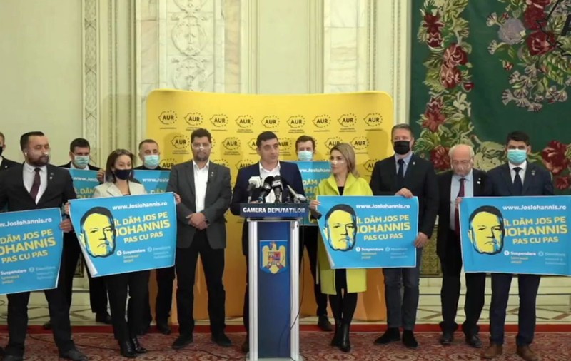 AUR strânge semnături pentru suspendarea lui Klaus Iohannis: „Invităm toate formațiunile să se alăture”