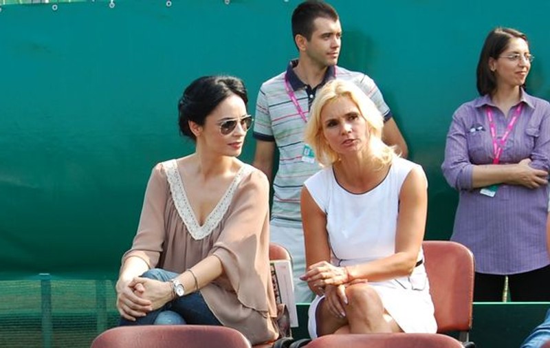 Foto | Andreea Marin l-a susținut pe Adrian Ungur la Cupa Davis