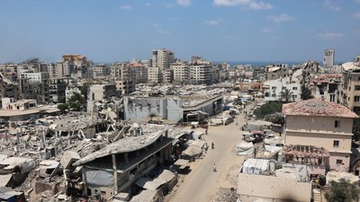 O vedere generală arată clădiri distruse în orașul Gaza. Imagine cu caracter ilustrativ Foto: Profimedia