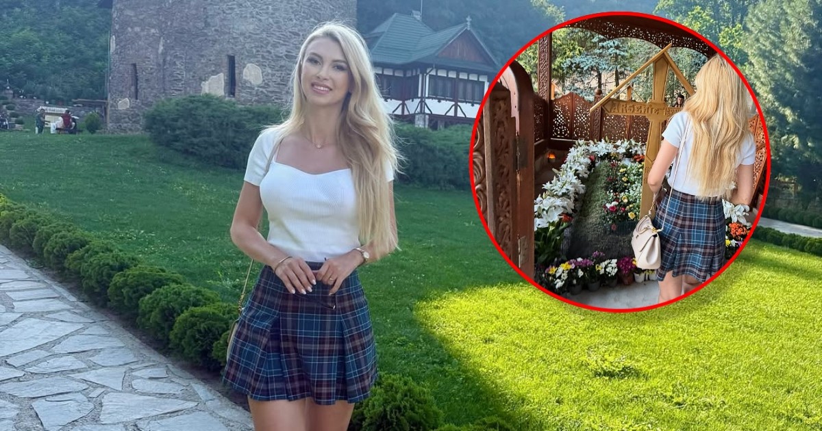 Andreea Bălan a fost la Mănăstirea Prislop