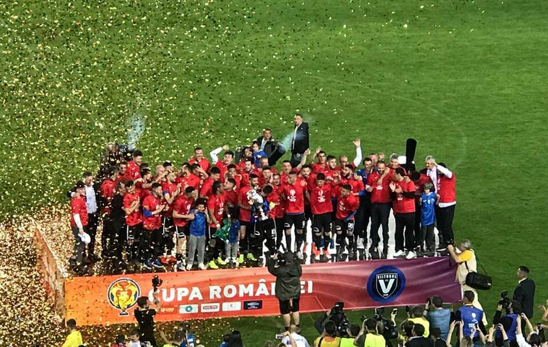 FOTO&VIDEO / Astra - Viitorul 1-2, finala Cupei României la fotbal 2019. Echipa lui Hagi cucerește trofeul în premieră! Eric a decis meciul în prelungiri
