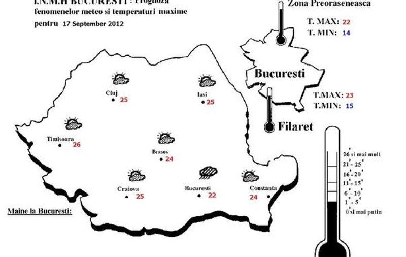 PLOI și TEMPERATURI SCĂZUTE! Uite cum va fi vremea luni și marți!