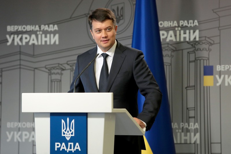 September 6, 2021, Kyiv, Ukraine: KYIV,, UKRAINE - SEPTEMBER 6, 2021 - Speaker Dmytro Razumkov holds a briefing on the priorities of the sixth session of the Verkhovna Rada of the ninth convocation, Kyiv, capital of Ukraine. (Credit Image: © Hennadii Minchenko/Ukrinform via ZUMA Press Wire)