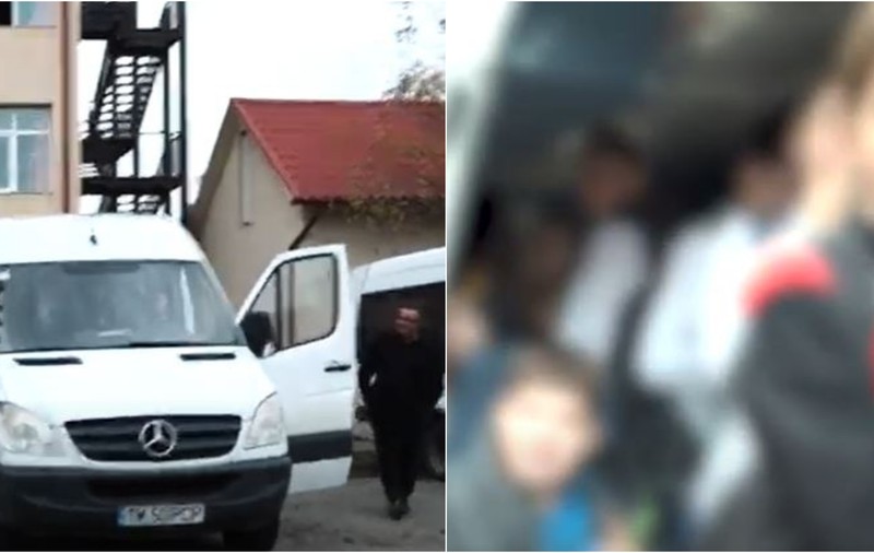 Elevi înghesuiți într-un microbuz școlar din Timiș. „Câți sunteți acolo? Mulți. Nu mai avem loc”. Ce au descoperit polițiștii | VIDEO