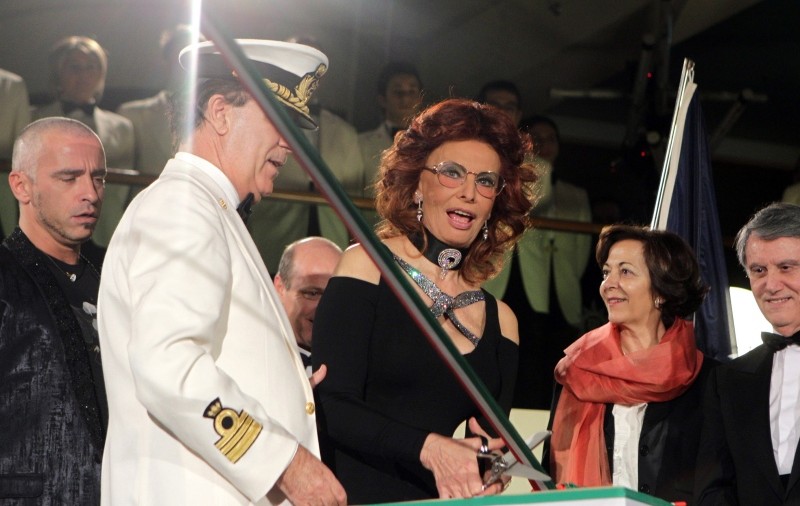 Sophia Loren a “botezat” un vapor