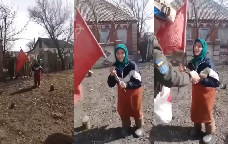Babușka Z, devenită simbolul rus al invaziei în Ucraina, a fost găsită de reporterii BBC. „I-aș spune lui Putin că a greșit”