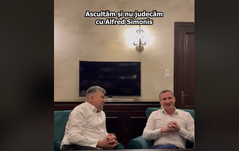 Alfred Simonis și Marcel Ciolacu confirmă că PSD i-a dat voturi lui George Simion: „Să știi că toți i–am dat!”