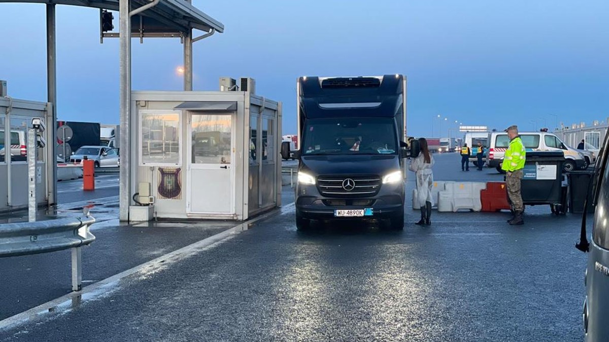 Imagine din Vama Nadlac, realizata astazi 30 ianuarie. Foto: Raluca Diaconu