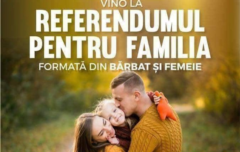 Primul afiș oficial al referendumului pentru familie a fost realizat de PSD Ilfov. Mesajul transmis