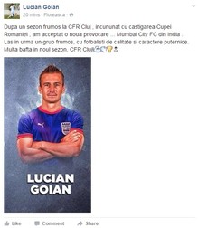 Lucian Goian a anunțat pe Facebook că merge în India