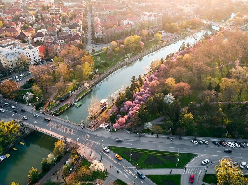 Vedere aeriană a Timișoarei