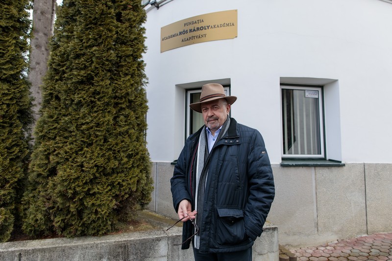 Markó Béla, la sediul Fundației Károly Kós, din Târgu Mureș | Foto: Vlad Chirea / Libertatea