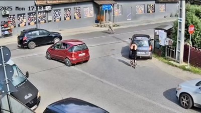 Accident în județul Cluj. Foto Captură video