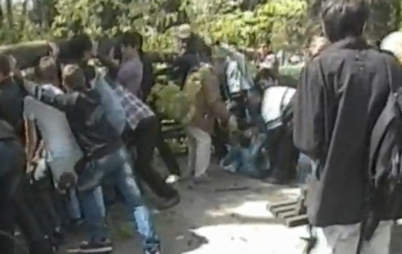 Cinci elevi au fost zdrobiţi de un tei, pe o bancă în parc