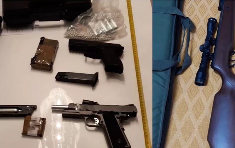 Percheziții în București și 36 de județe pentru confiscarea de arme și muniție livrate prin curier din Ungaria