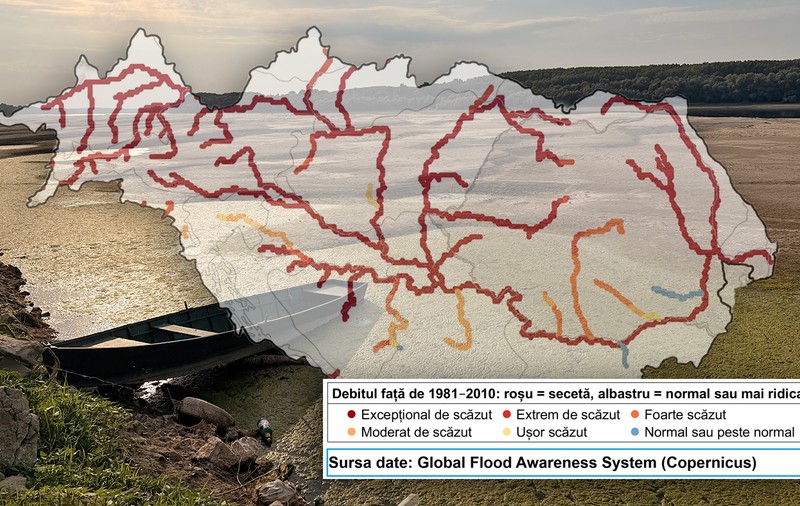Dunărea, tot mai imprevizibilă: ce arată datele climatice despre viitorul fluviului și expunerea României la perioadele de secetă