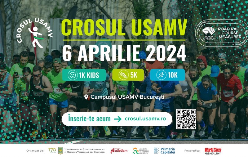 Sport, natură, aventură! Peste 800 de participanți așteptați la linia de start a Crosului USAMV