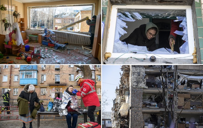 Război în Ucraina, ziua 25 | O școală și un azil de bătrâni, ținta bombardamentelor. Rusia a folosit din nou rachete hipersonice