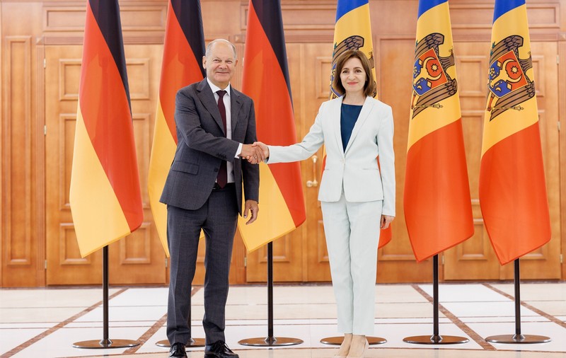 Olaf Scholz, mesaj la Chişinău: Vom susţine ferm Republica Moldova în faţa încercărilor de destabilizare ale Rusiei