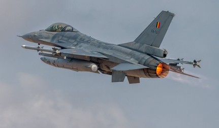 Avion F-16, în zbor. Poză cu caracter ilustrativ. Foto: Profimedia Images