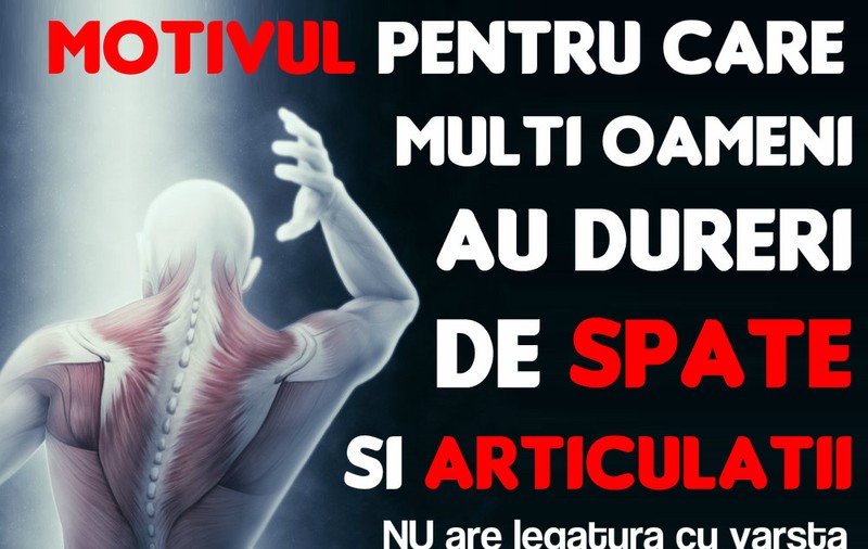 Ce îţi transmite organismul tău, atunci când ai dureri de spate şi articulare