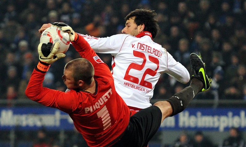 Pliquett, într-un meci din Bundesliga din 2011, derby-ul orașului, FC St. Pauli - Hamburg