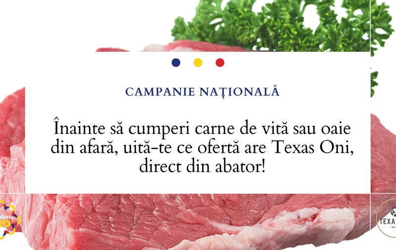 Înainte să cumperi carne de vită sau oaie din afară, uită-te ce ofertă are Texas Oni, direct din abator!