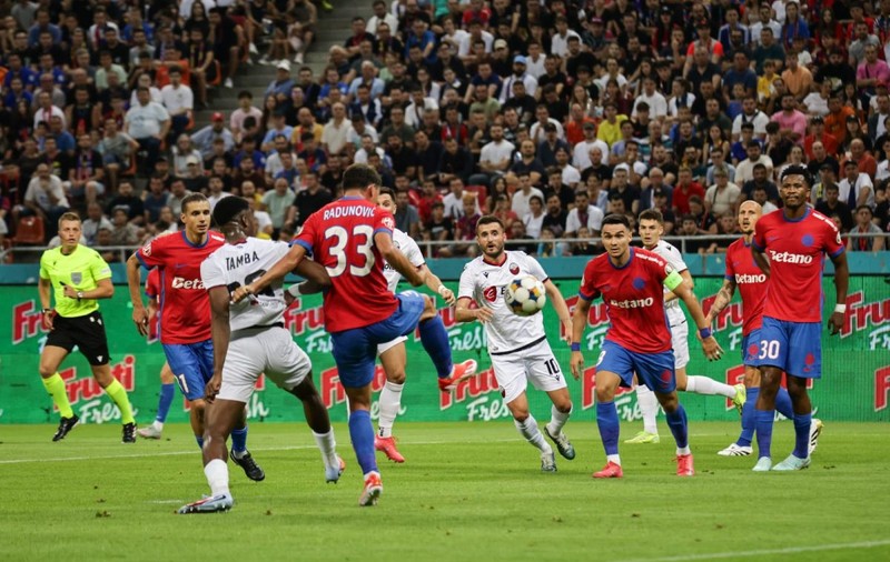 FCSB a fost bătută de Shkendija și la București și a fost eliminată din Liga Campionilor
