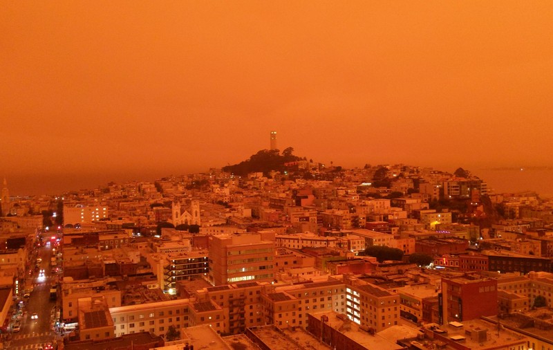 VIDEO | Imagini apocaliptice din San Francisco, după incendiile de vegetație care au devastat California: “Parcă ne-am trezit pe Marte. E înspăimântător”