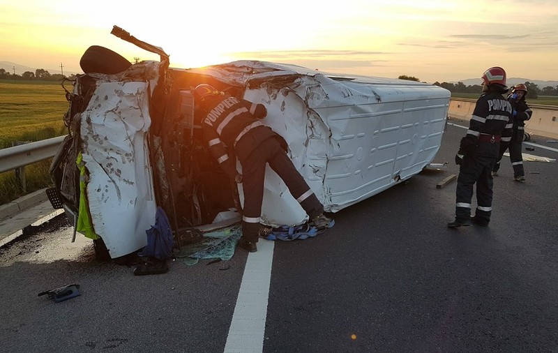 Un basarabean a decedat într-un accident pe A1 între Sebeș și Deva