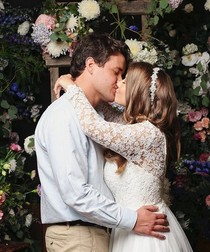 Bindi Irwin și soțul ei, imediat după ceremonie