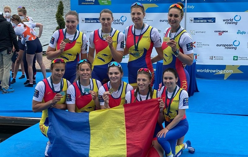 România a cucerit 6 medalii la Campionatele Europene de canotaj din Italia