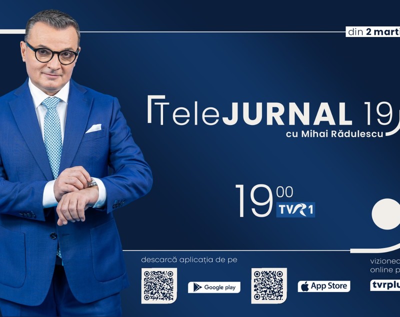Schimbare la TVR: „Telejurnalul” se mută la ora 19.00, din 2 martie 2026. Prezentatorul Mihai Rădulescu: „Putem profita mai bine de acest prime-time”