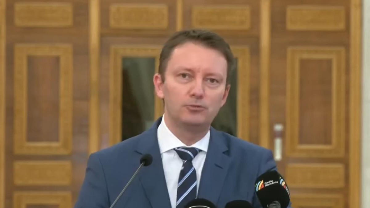 Siegfried Mureșan la Parlament, în timpul unei conferințe de presă