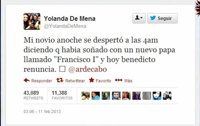 Predicţie pe Twitter! Un spaniol a visat numele noului Papă înainte de demisia istorică a lui Benedict al XVI-lea | VIDEO