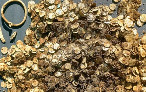 Comoara de 4,5 kilograme de argint găsită în Finlanda