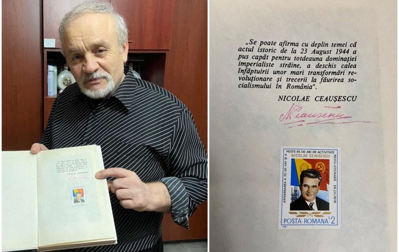 Un colecționar din Brăila susține că are o carte cu singurul autograf dat de Nicolae Ceauşescu