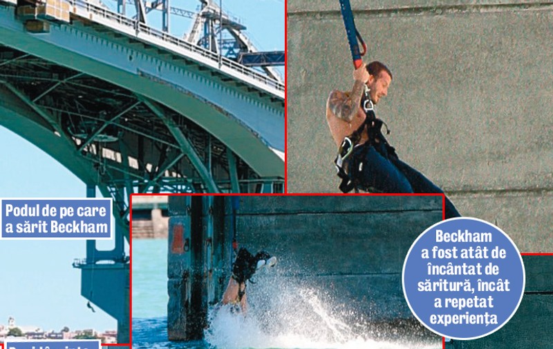 David Beckham s-a apucat de bungee-jumping