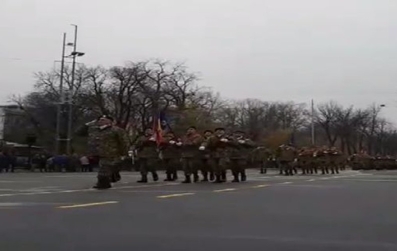 Repetiție generală în București pentru parada de 1 Decembrie VIDEO