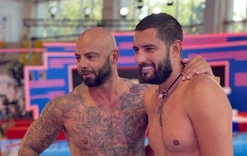 Imagini cu Giani Kiriță și Cătălin Cazacu de la antrenamentele „Splash! Vedete la apă”