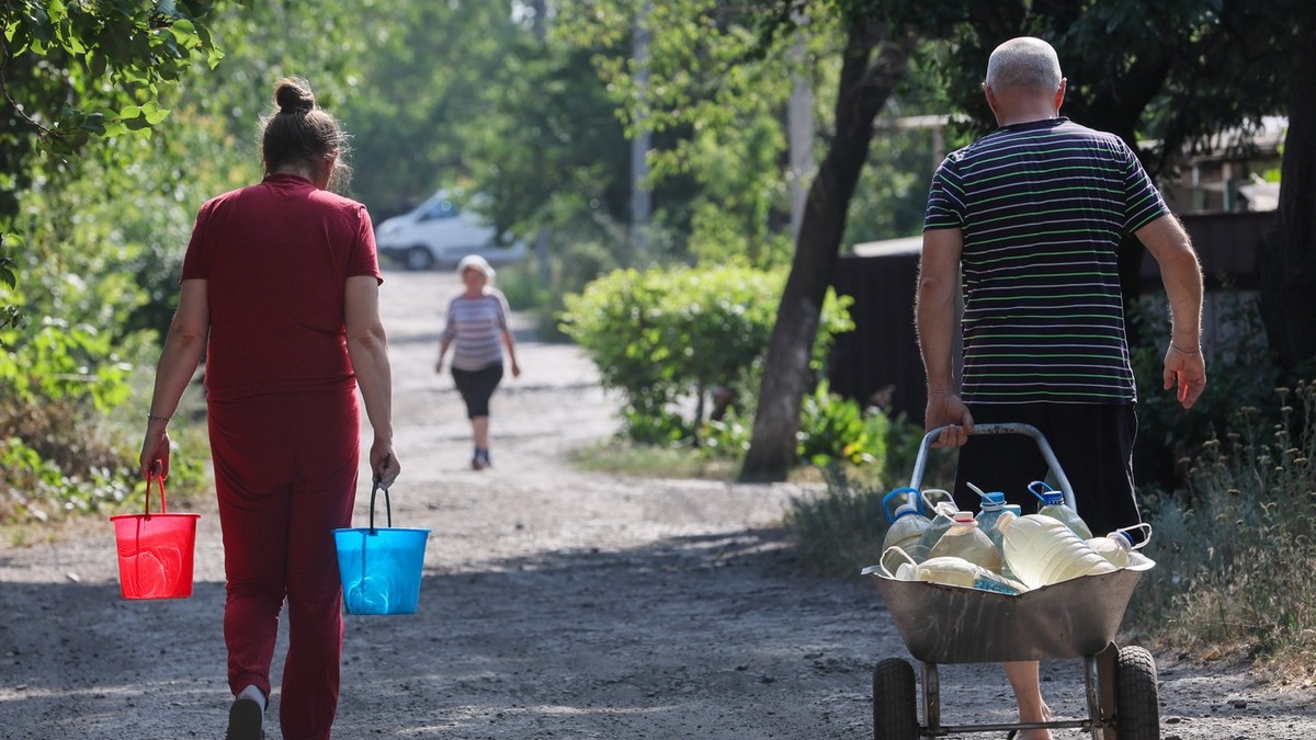 Zona ocupată de ruși în regiunea Donețk suferă de o lipsă acută de apă Foto: Profimedia