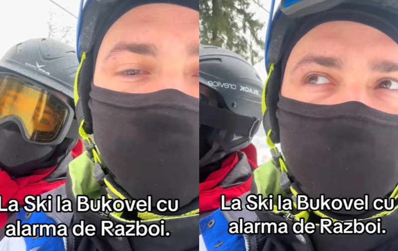 Doi români s-au dus în vacanță la schi în Ucraina și au început să audă alarma de război când erau în telescaun: „Nici nu e război acolo”