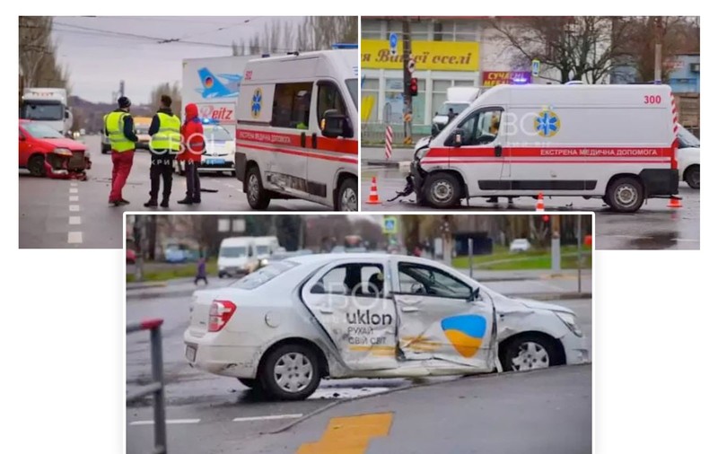 O pensionară a avut nevoie de trei ambulanțe ca să ajungă la spital. Primele două au făcut accident, în Ucraina