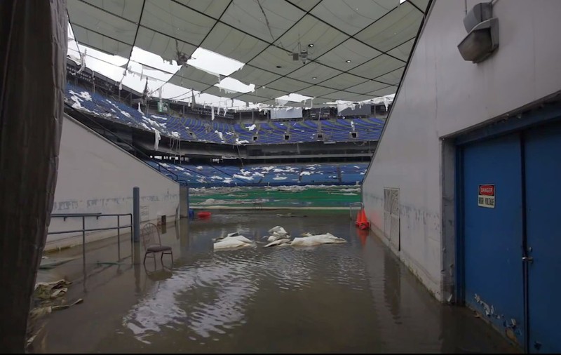 Celebrul stadion acoperit din Detroit, pe care România a jucat cu Elveţia la CM din '94, a ajuns o ruină | VIDEO