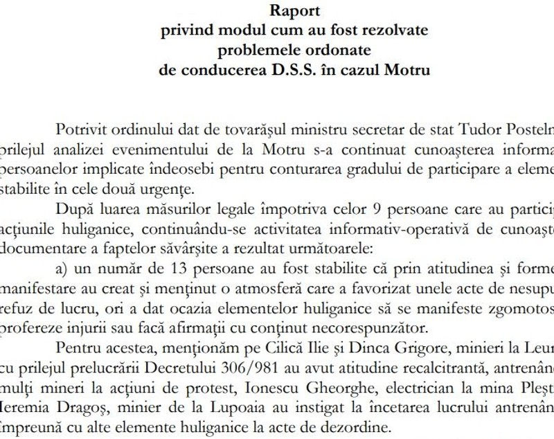 Revoltă pentru pâine în România comunistă. Cum a fost reprimat cu focuri de armă protestul minerilor din Motru, în octombrie 1981
