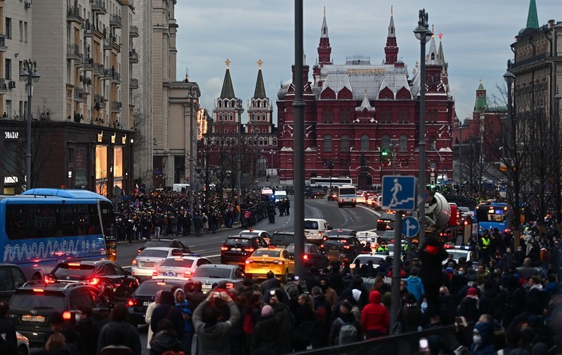 Peste 1.000 de persoane arestate în Rusia, la manifestațiile pentru eliberarea lui Navalnîi
